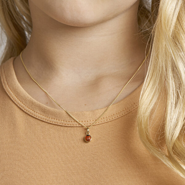 hanger lieveheersbeestje 14K geelgoud - Afbeelding 2