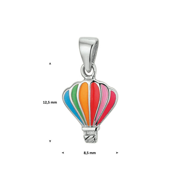 hanger luchtballon zilver gerhodineerd - Afbeelding 2