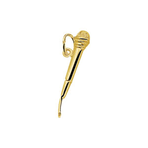 hanger microfoon 14K geelgoud