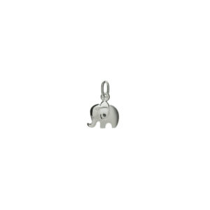 hanger olifant poli/mat zilver gerhodineerd