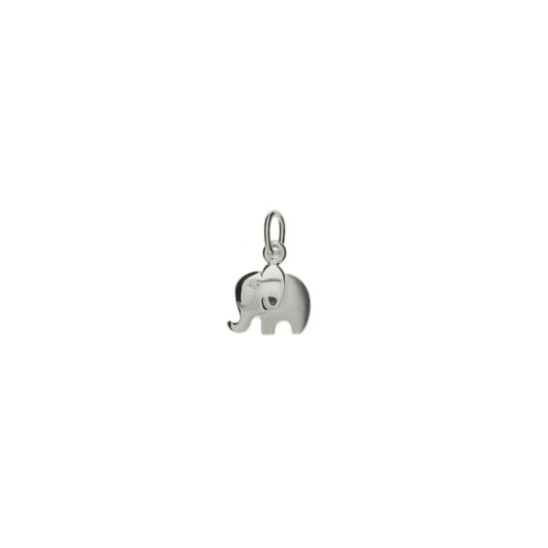 hanger olifant poli/mat zilver gerhodineerd