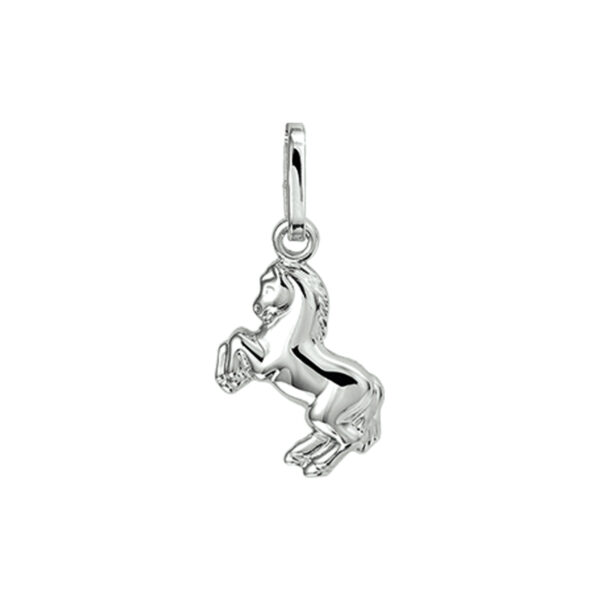 hanger paard zilver gerhodineerd
