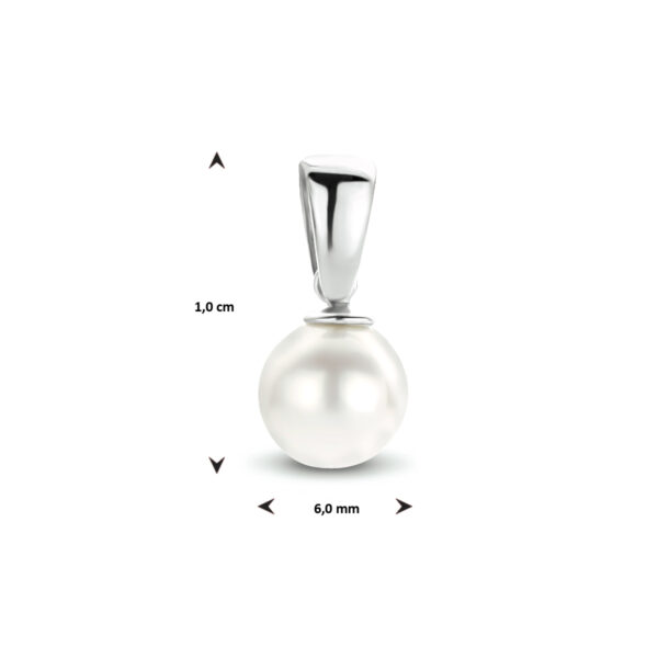 hanger parel 14K witgoud - Afbeelding 4
