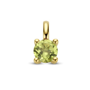 hanger peridot 14K geelgoud