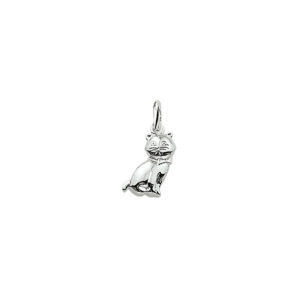 hanger poes zilver gerhodineerd