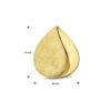 hanger poli/mat 14K geelgoud - Afbeelding 4