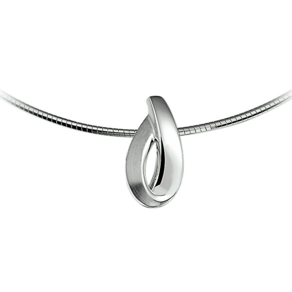 hanger poli/mat zilver gerhodineerd - Afbeelding 2