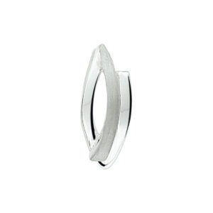 hanger poli/mat zilver gerhodineerd