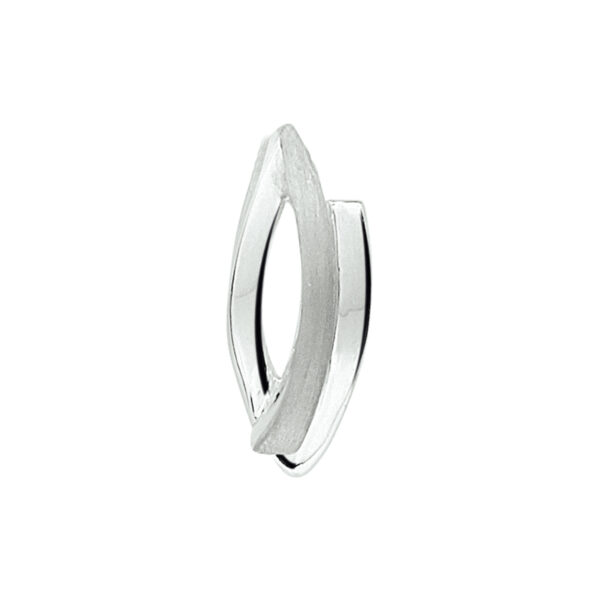 hanger poli/mat zilver gerhodineerd