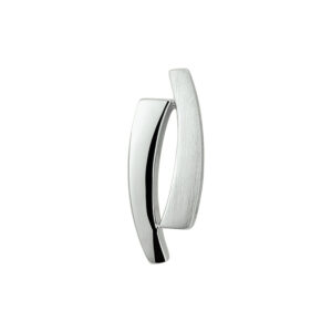 hanger poli/mat zilver gerhodineerd