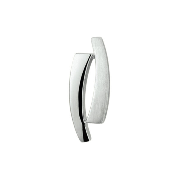 hanger poli/mat zilver gerhodineerd