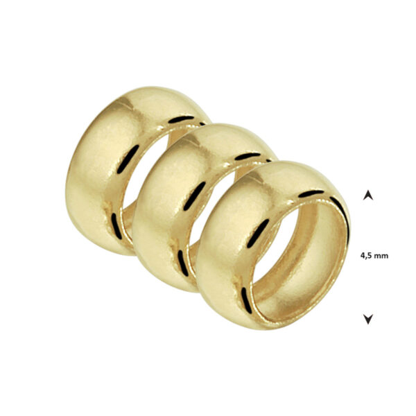 hanger ringetjes 14K geelgoud - Afbeelding 4