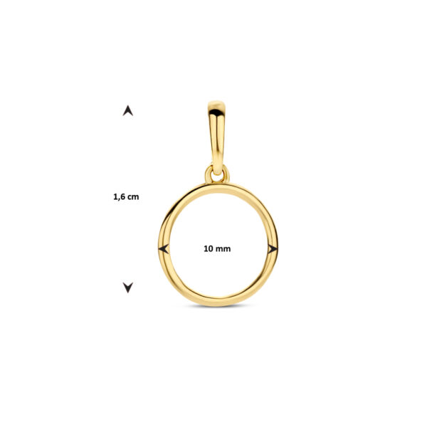 hanger rondje 14K geelgoud - Afbeelding 4