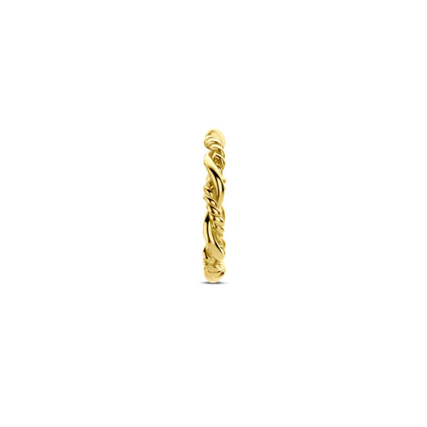 hanger rondje gedraaid 14,5 mm 14K geelgoud - Afbeelding 3