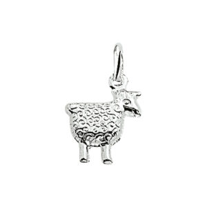 hanger schaap zilver wit