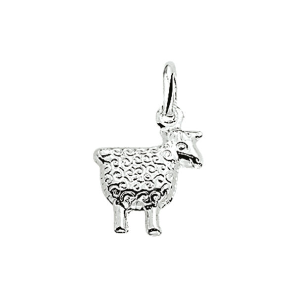 hanger schaap zilver wit