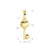 hanger sleutel 14K geelgoud - Afbeelding 3