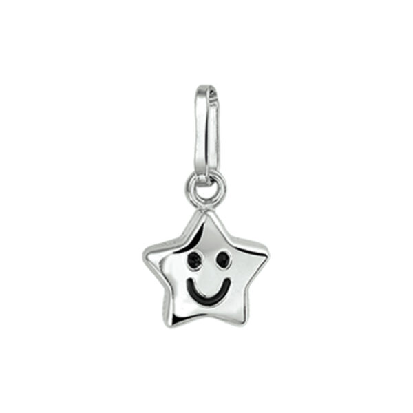 hanger ster zilver gerhodineerd