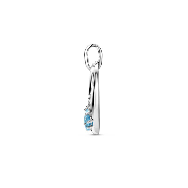 hanger topaas zilver gerhodineerd - Afbeelding 3