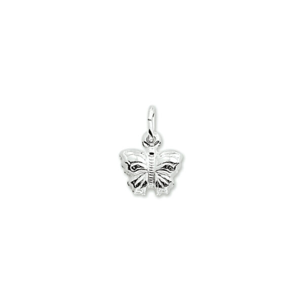 hanger vlinder zilver gerhodineerd