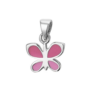 hanger vlinder zilver gerhodineerd