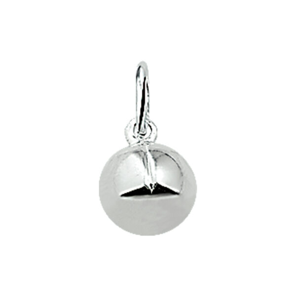 hanger voetbal zilver wit