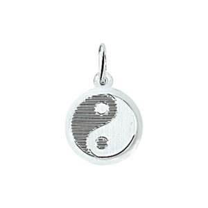 hanger yin/yang zilver wit