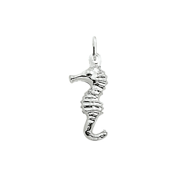hanger zeepaard zilver wit