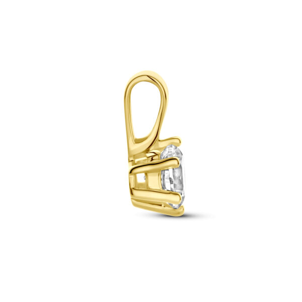 hanger zirkonia 14K geelgoud - Afbeelding 3