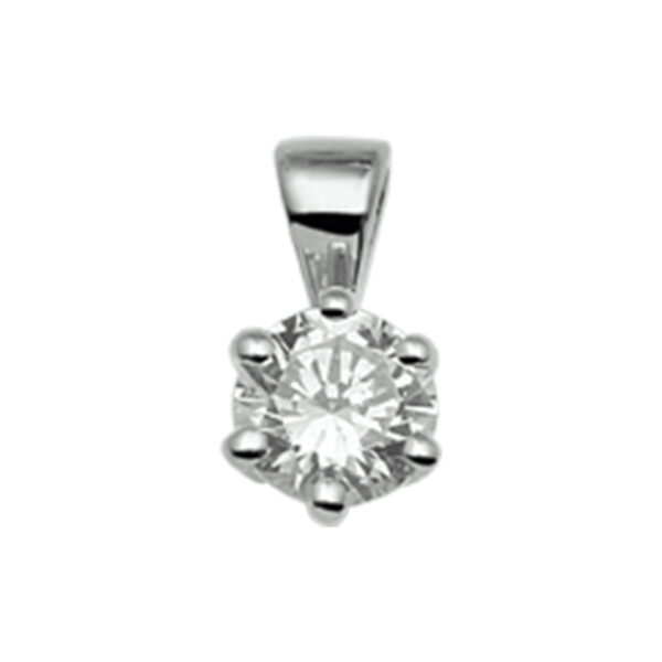 hanger zirkonia 14K witgoud