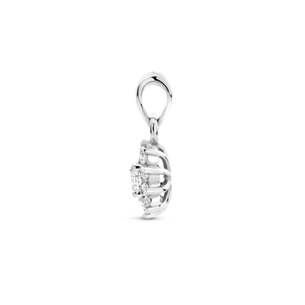 hanger zirkonia 15 mm zilver gerhodineerd - Afbeelding 3