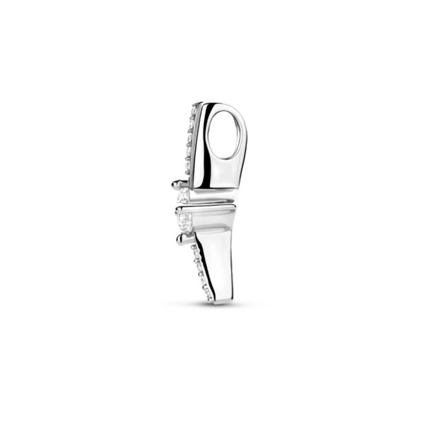 hanger zirkonia 17,5 mm zilver gerhodineerd - Afbeelding 3