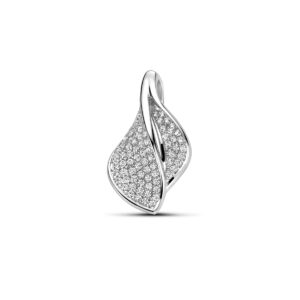 hanger zirkonia 17,5 mm zilver gerhodineerd