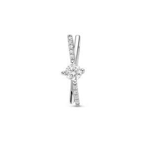hanger zirkonia 17,5 mm zilver gerhodineerd