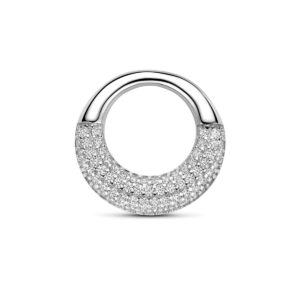 hanger zirkonia 18,5 mm zilver gerhodineerd