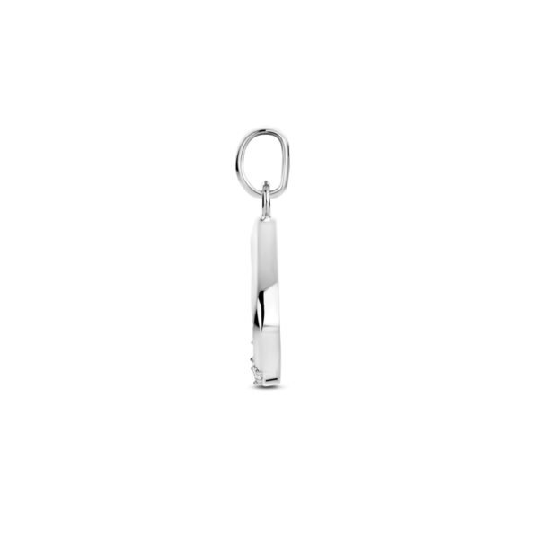 hanger zirkonia 19 mm zilver gerhodineerd - Afbeelding 3
