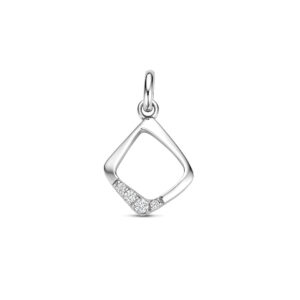 hanger zirkonia 19 mm zilver gerhodineerd