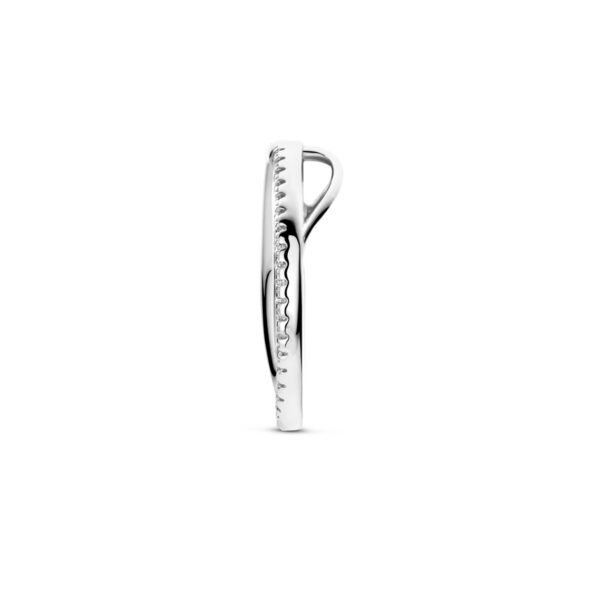 hanger zirkonia 20,5 mm zilver gerhodineerd - Afbeelding 3