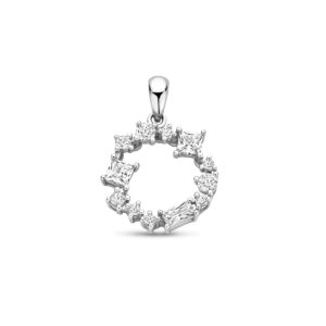 hanger zirkonia 21 mm zilver gerhodineerd