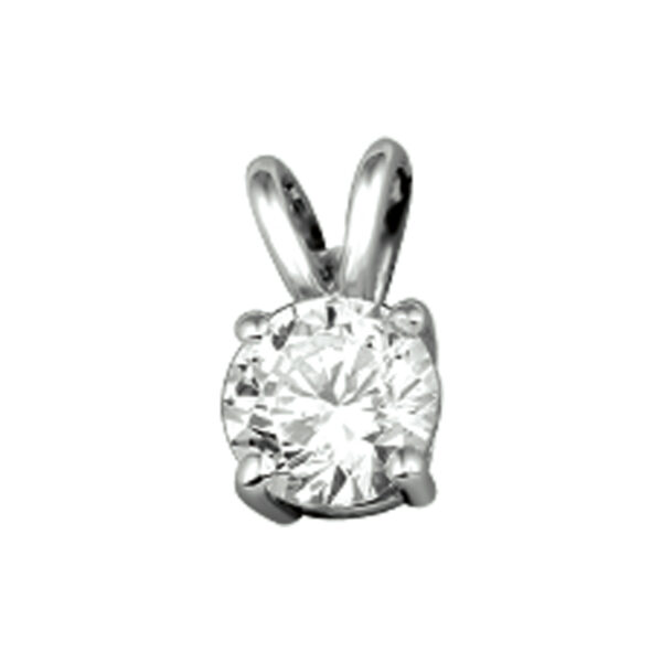 hanger zirkonia 5,0 mm 14K witgoud