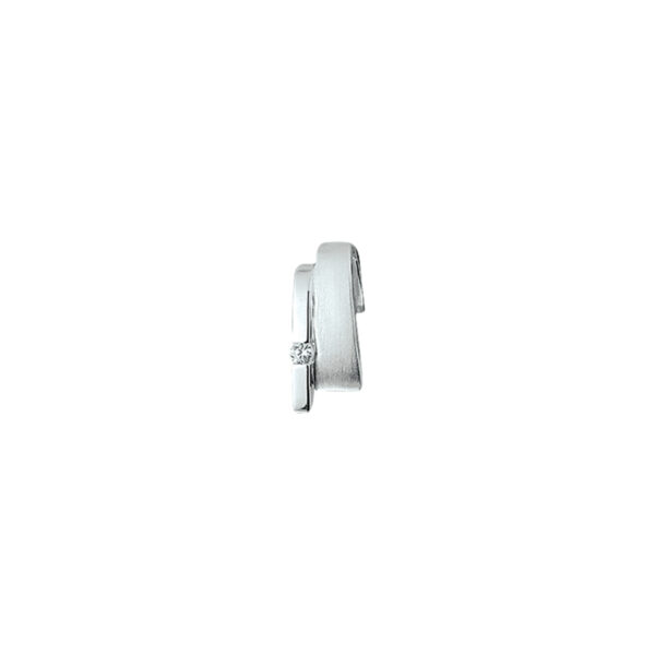 hanger zirkonia poli/mat zilver gerhodineerd