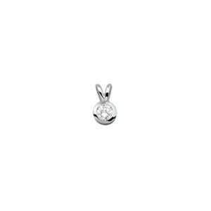 hanger zirkonia zilver gerhodineerd