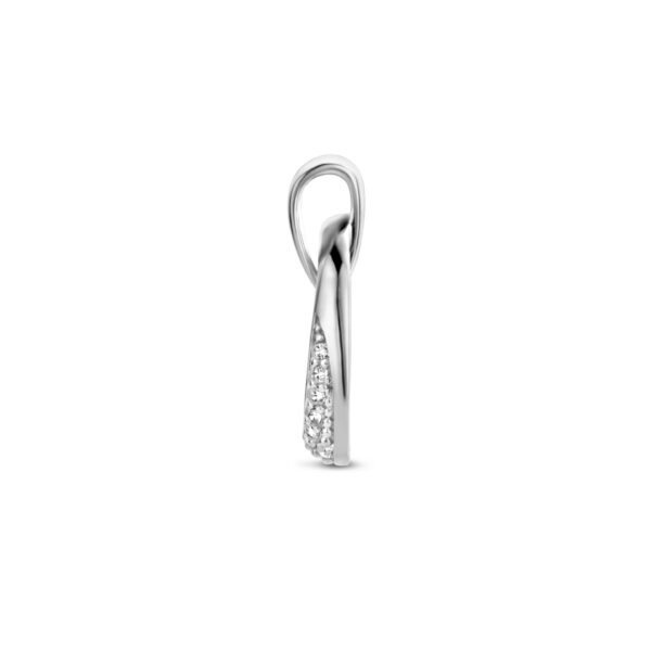 hanger zirkonia zilver gerhodineerd - Afbeelding 3
