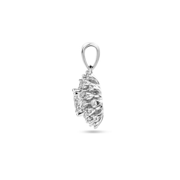 hanger zirkonia zilver gerhodineerd - Afbeelding 3
