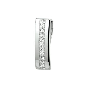 hanger zirkonia zilver gerhodineerd