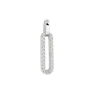 hanger zirkonia zilver gerhodineerd