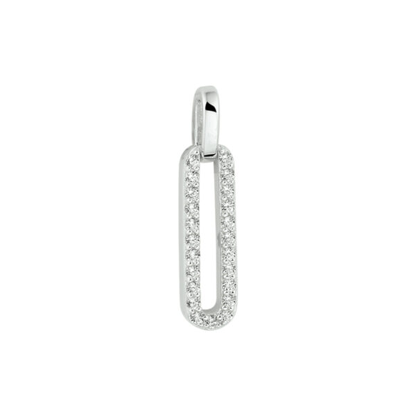 hanger zirkonia zilver gerhodineerd