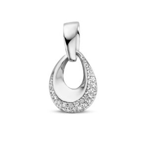 hanger zirkonia zilver gerhodineerd