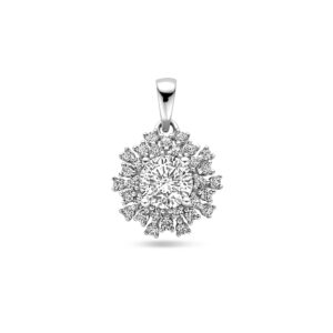 hanger zirkonia zilver gerhodineerd