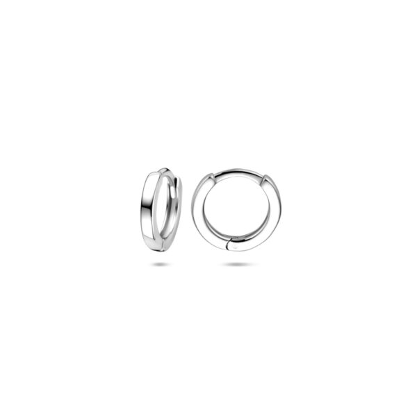 klapoorringen 10 mm zilver gerhodineerd - Afbeelding 3